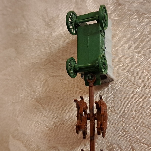 Vintage 1955 Lesney Covered Conestoga Wagon with 6 Horse Team Wagon Driver - Picture 6 of 10